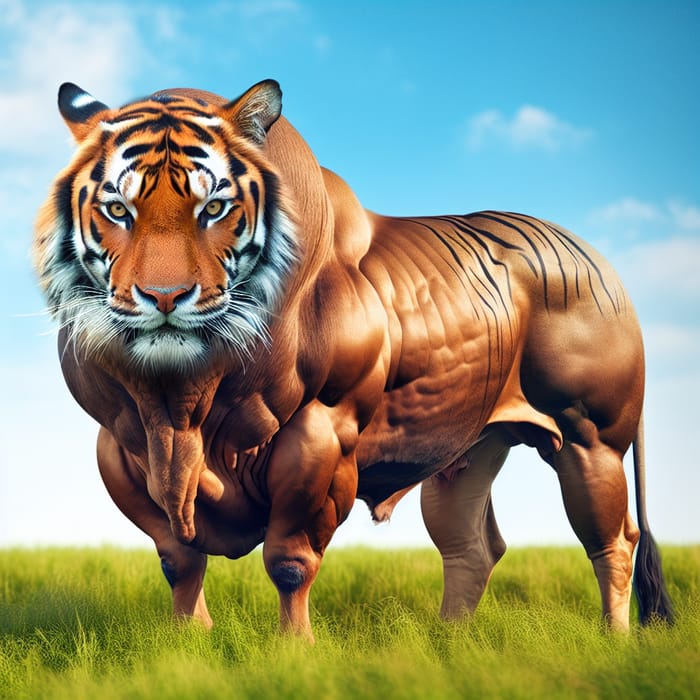 Bull with Tiger Face: A Unique Hybrid Creature