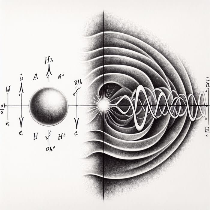 Wave-Particle Duality Illustrated: A Detailed Sketch