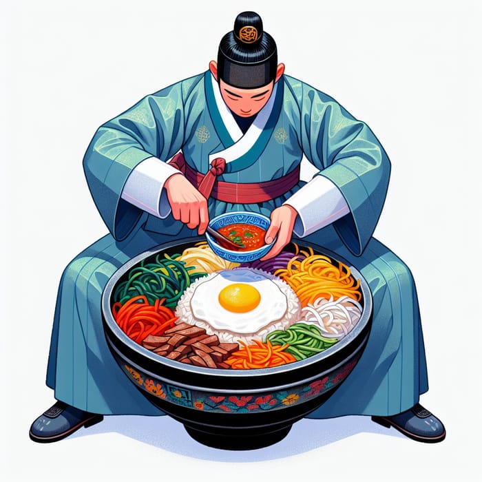 Authentic Korean Bibimbap Recipe in Joseon Era