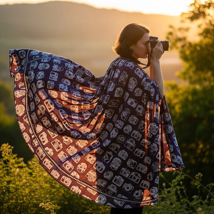 Elegant Photographer's Cape for Creative Artists Elegant Photographer's Cape for Creative Artists