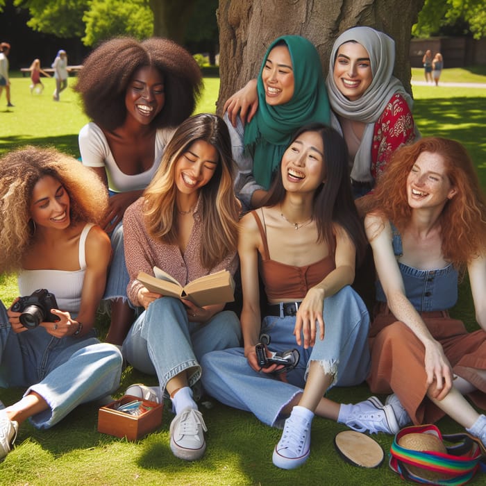 Hot Girls Having Fun at the Park