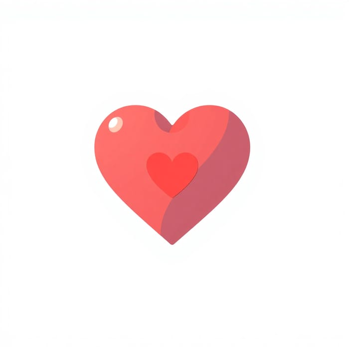 Small Heart in Big Heart Logo Design