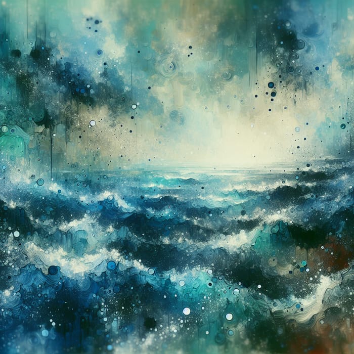 Abstract Ocean Art - Explore Deep Blue Hues