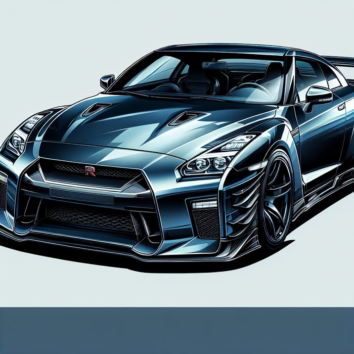 Detailed Nissan GTR R35 | Modern Sports Car Design