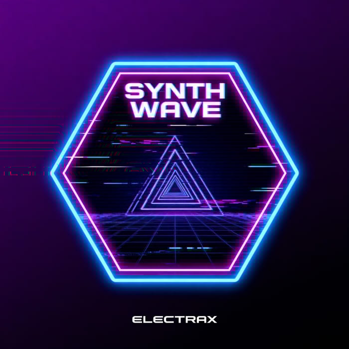 Hexagon Techno Music Track Cover Design