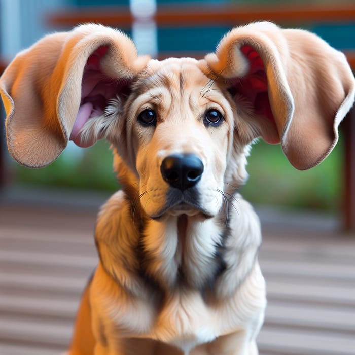 Adorable Dog with Elephant Ears