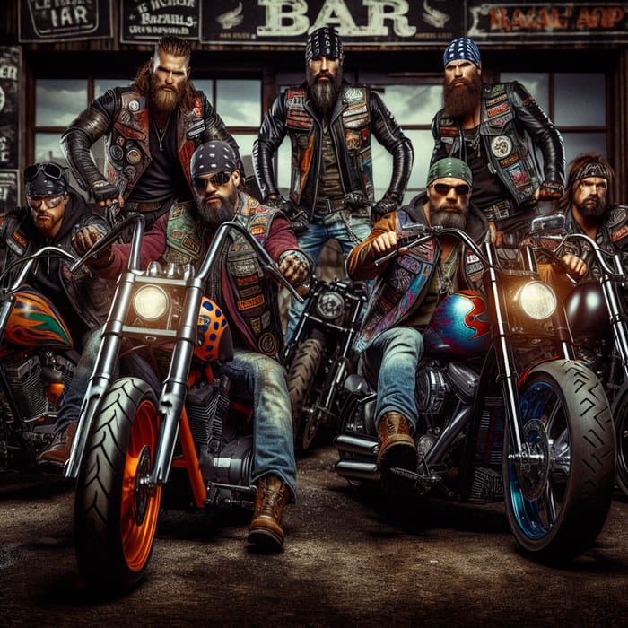 Tough Biker Bandidos | Custom Motorcycles & Rugged Style