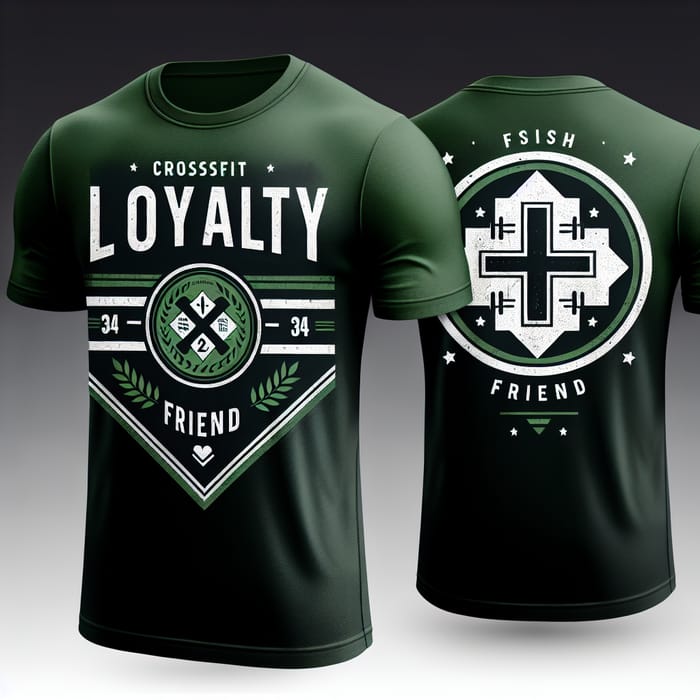 Dark Green Loyalty Crossfit T-Shirt Design | Athletic Tee