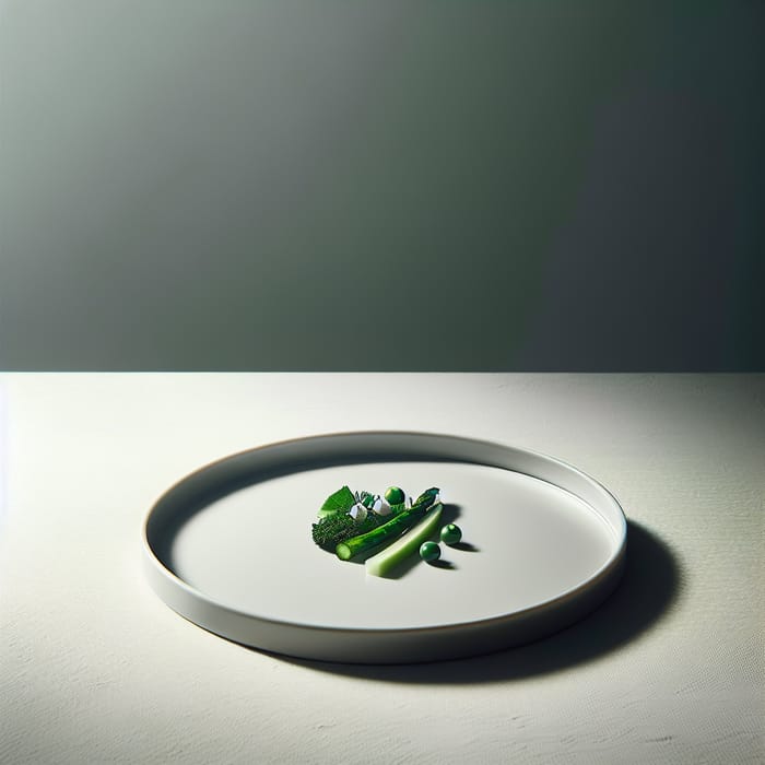 Minimalist Green Dish for Elegant Dining