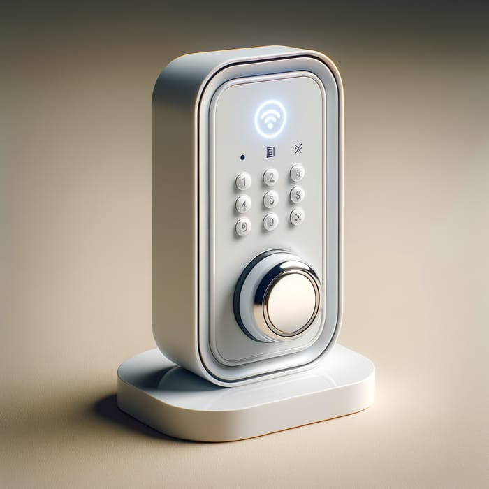 Sleek White Self-Powered Doorbell with Modern Technology