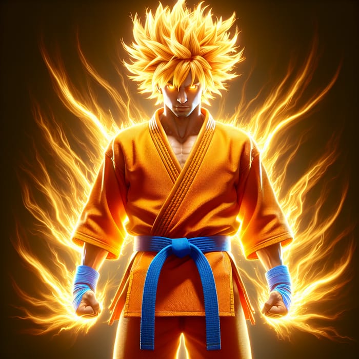 Transformed into a Saiyan Warrior from DBZ