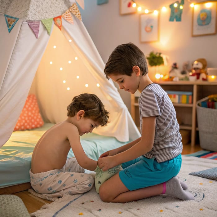 10-Year-Old Gets New Baby Brother's Diapers