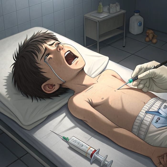 Teen Boy's Struggle in Psychiatric Lab | Fictional Anime