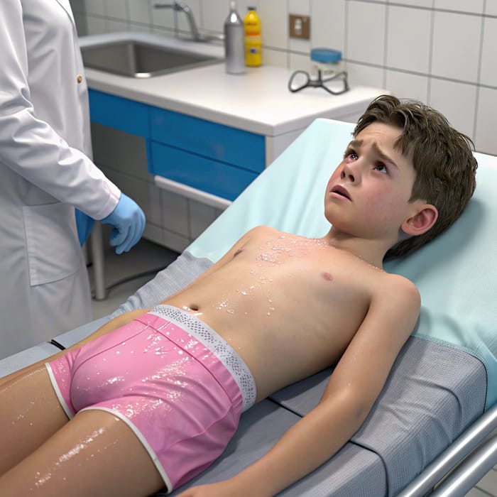 12-Year-Old Boy in Diaper Testing Environment