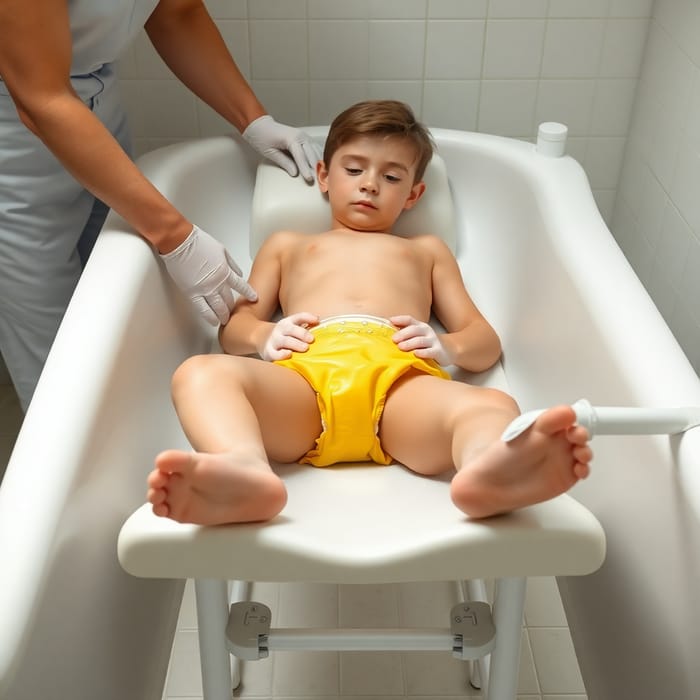 3D Render of Nursing Bath Diapering