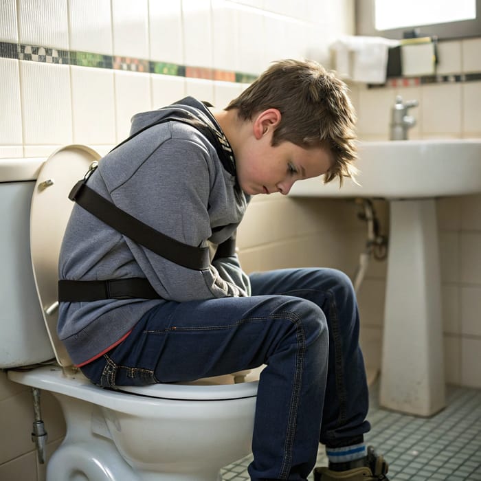 Strapped Toilet Experience for Troubled Teens