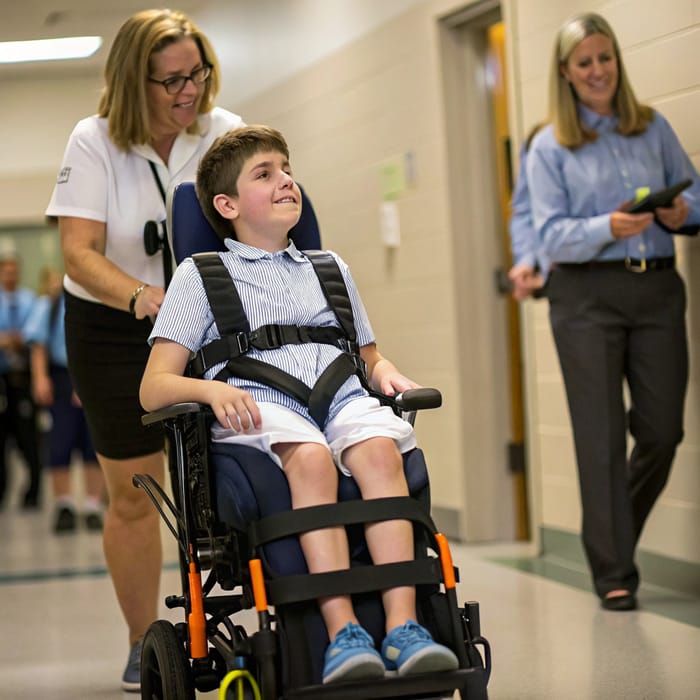 Special Wheelchair for 13-Year-Old in Diaper