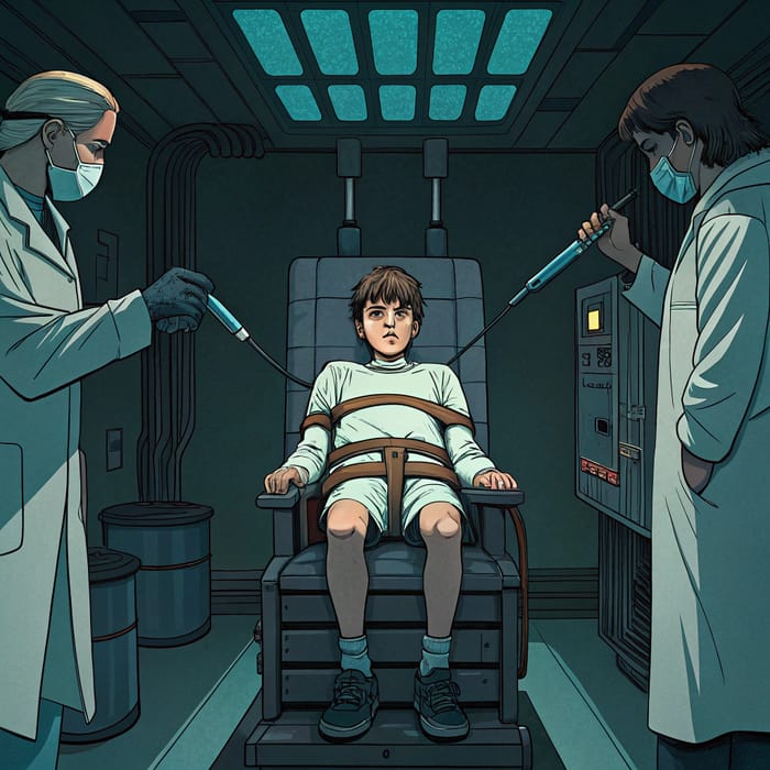 Cyberpunk Hospital Escape of a Teenager Cyberpunk Hospital Escape of a Teenager