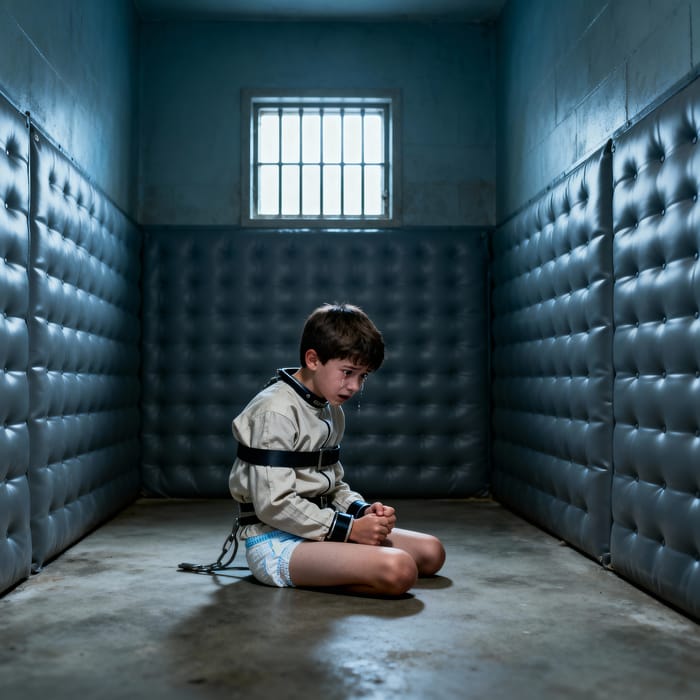 Desperation of a Boy in Isolation: A Powerful Image Desperation of a Boy in Isolation: A Powerful Image