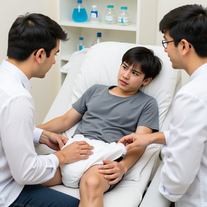 Teenage Diaper Assistance in Laboratory Context