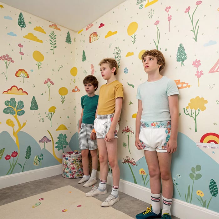 Creative Room with Boys in Diapers