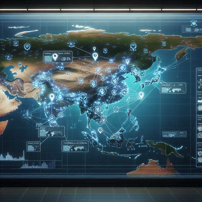 Advanced Asia Pacific Data Center Map Visualization