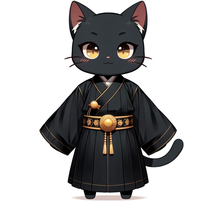 Majestic Cat Official in Tang Dynasty Attire