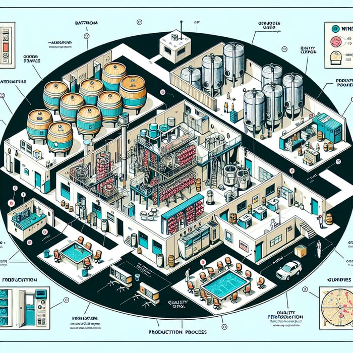 Optimized Winery Plant Layout for Wine Production Efficiency