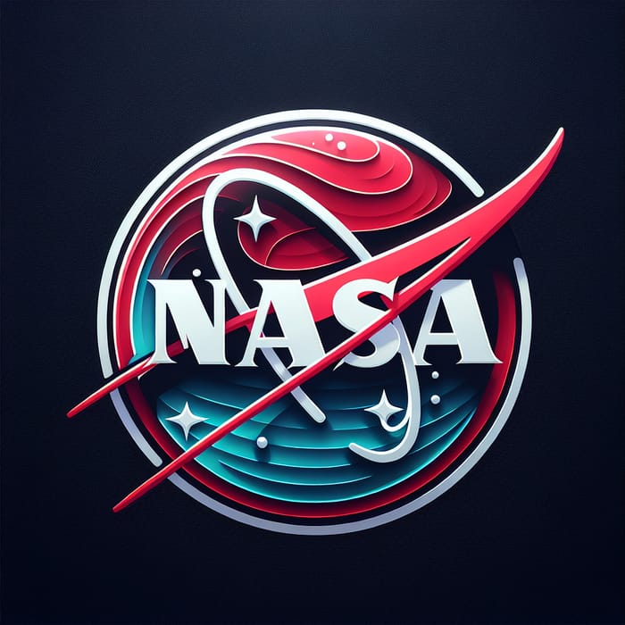 Enhanced NASA Logo - Modern Design with Sharper Edges