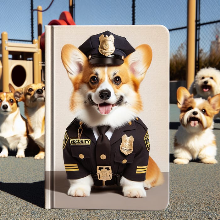 Corgi in Security Costume - Adorable Book Cover