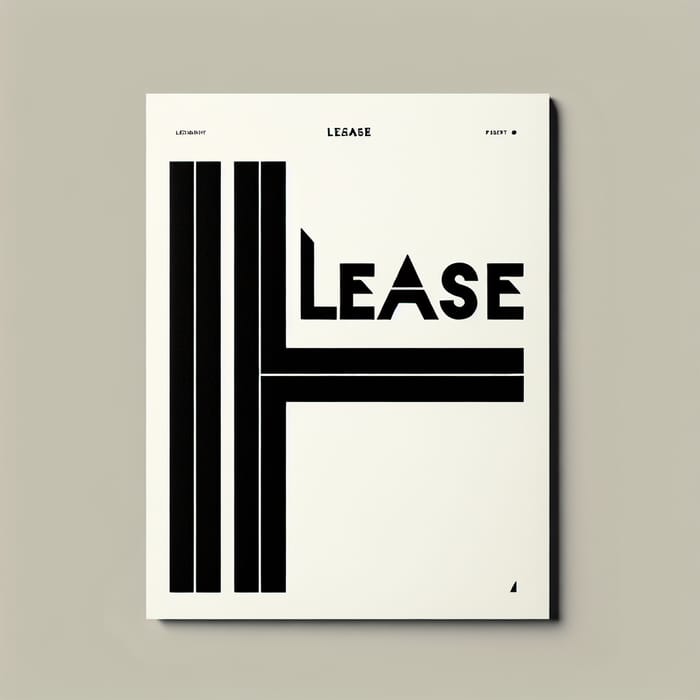 Lease - Black and White Minimalism