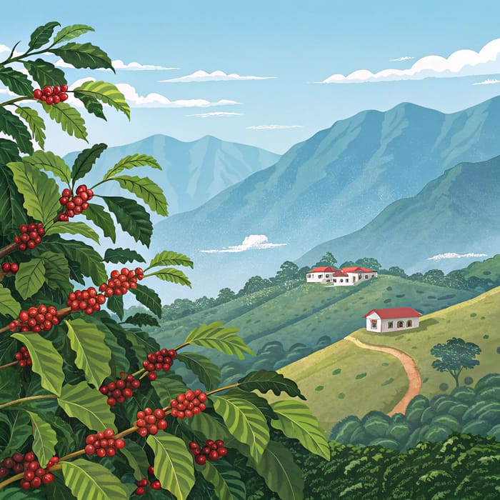 Vibrant Colombian Coffee Farm Experience