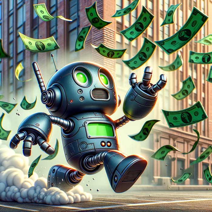 Robust Cartoon Bot Pursuing Money