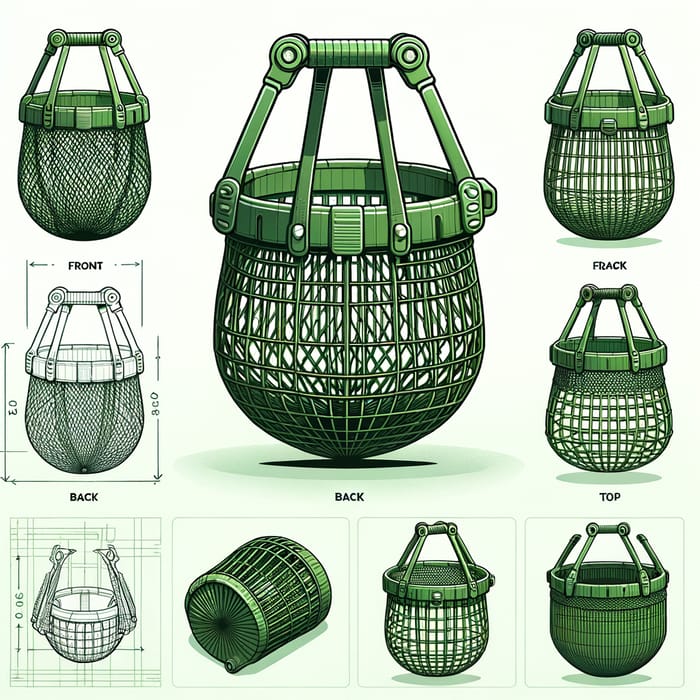 Green Trash Catcher: Compact Waste Net Trap Design