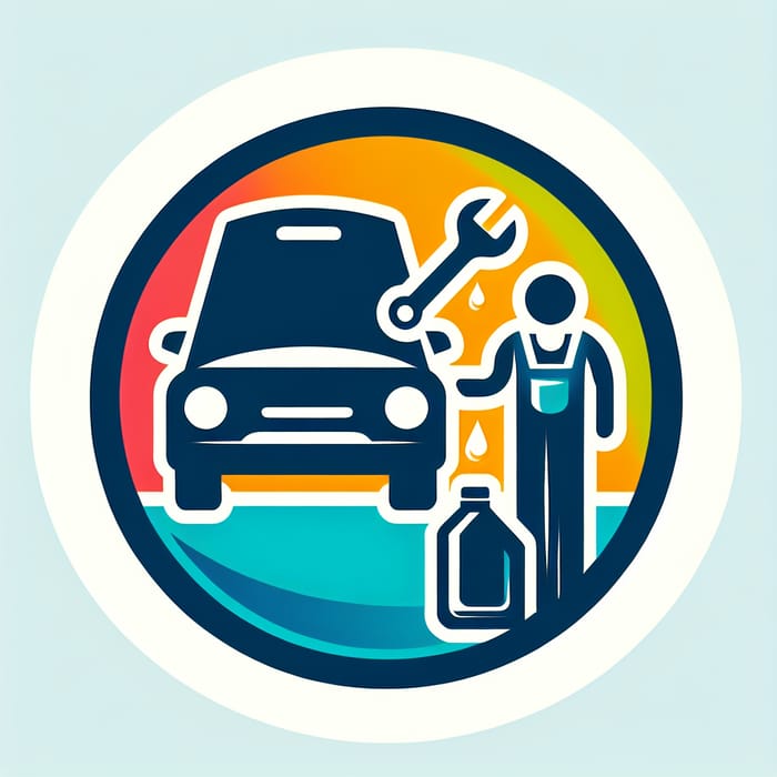 Oil Change Service Icon | Reliable Car Maintenance Symbol