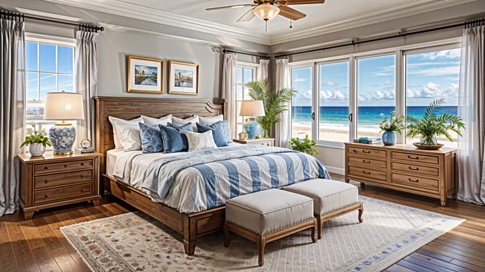 Coastal Bedroom Interior Design Ideas