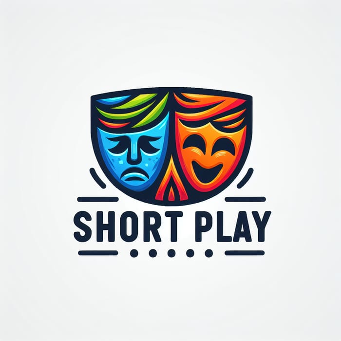 Artistic Comedy Play Logo - Eye-Catching Short Play Design