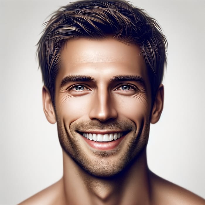 Realistic Smiling David Beckham Look-Alike | Charming 3D Render