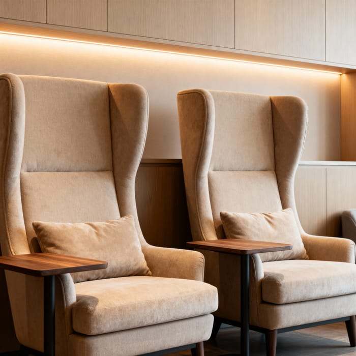 Cozy 2-Seater with Separate Table Design
