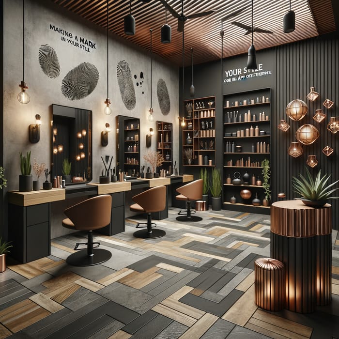 Stylish Hair Salon Design with Dot-Themed Interior | KROPKA