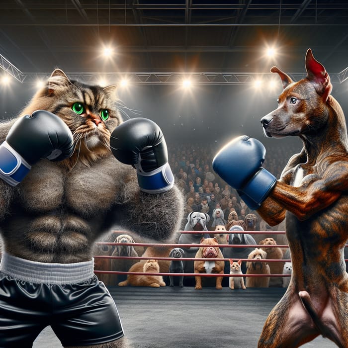 Muscle Cat vs Muscle Dog: Epic Boxing Showdown