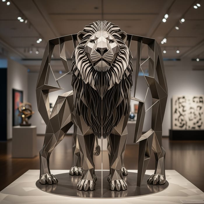 Stunning Inverted Lion Sculpture – A Unique Perspective Stunning Inverted Lion Sculpture – A Unique Perspective