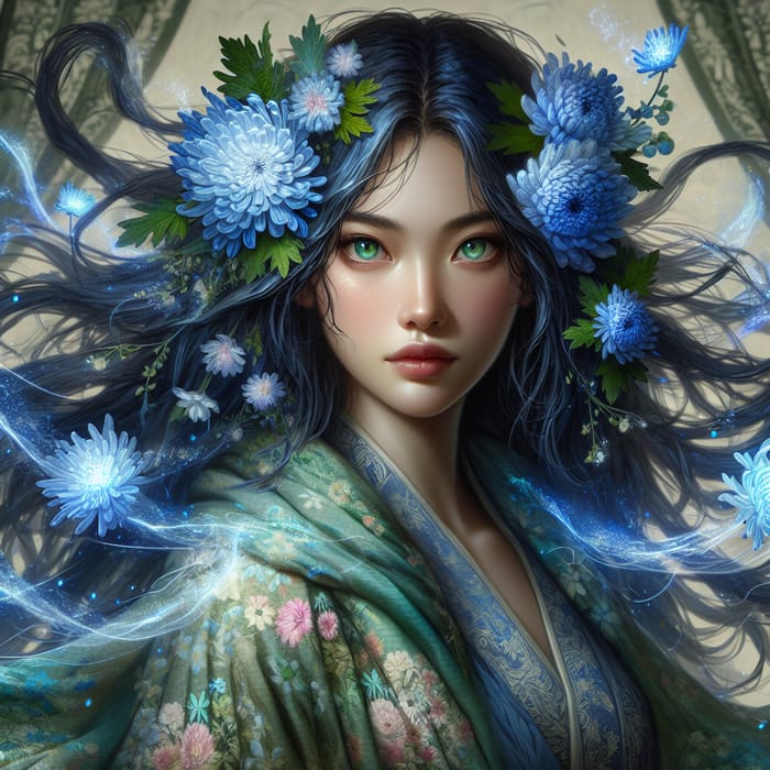 Lirael Greenleaf: Magical Enchantment Through Chrysanthemums