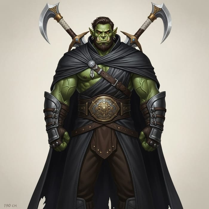 Imposing Orc Warrior - Epic Fantasy Character Art