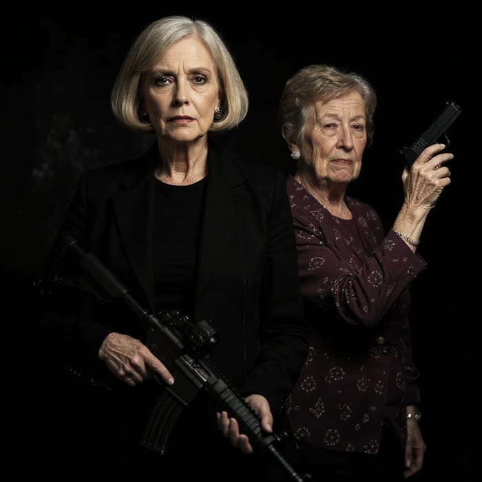 Dramatic Movie Poster: Magda & Esther's Thriller Dramatic Movie Poster: Magda & Esther's Thriller