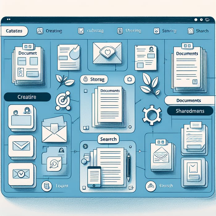 Intranet Document Management Design Sketch