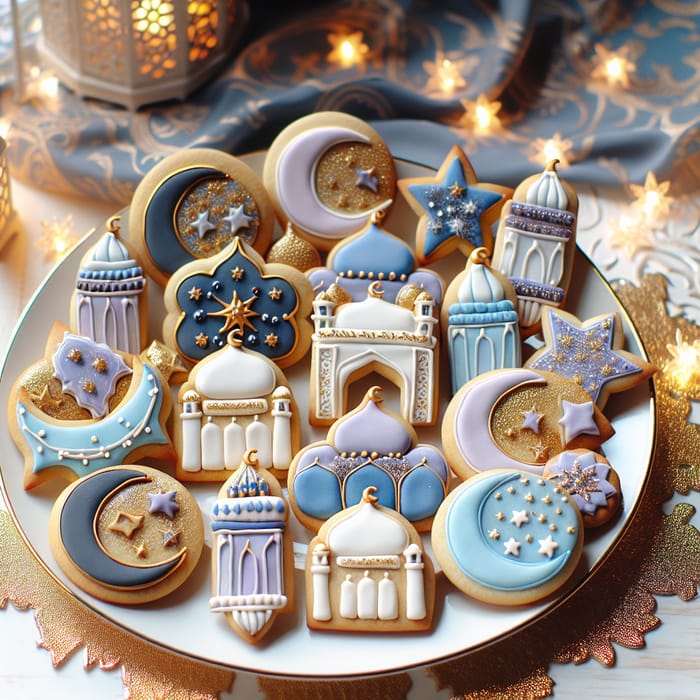 Elegant Ramadan Fondant Cookies | Exquisite Cookie Collection