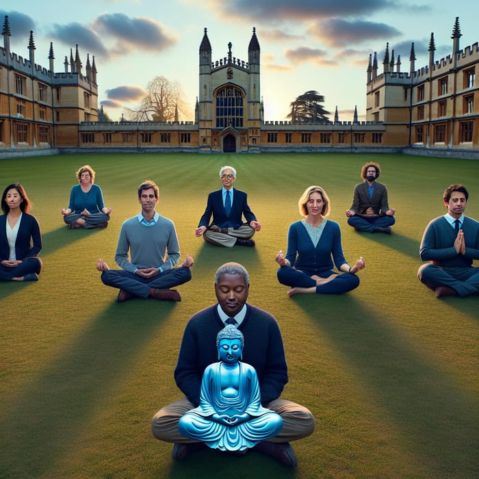 Professors Meditating at Oxford University