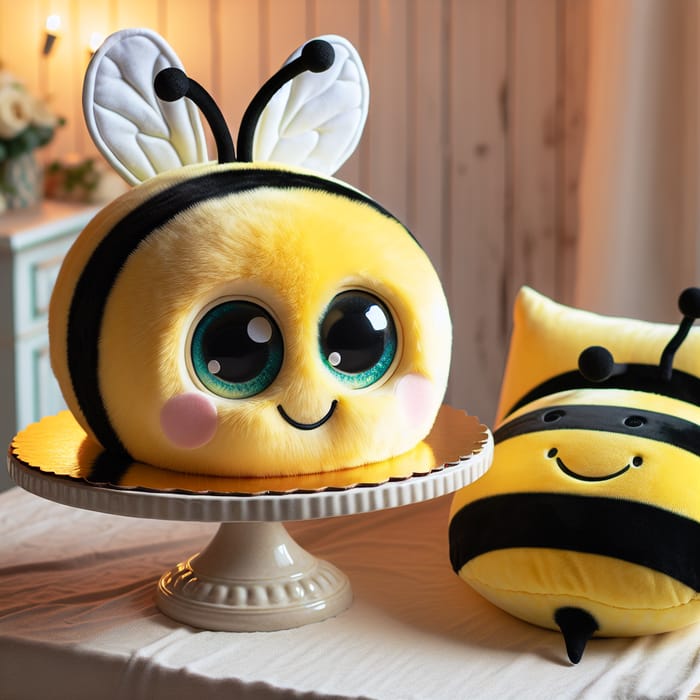 Adorable Bee Cake with Fluffy Design | Perfect Birthday Treat