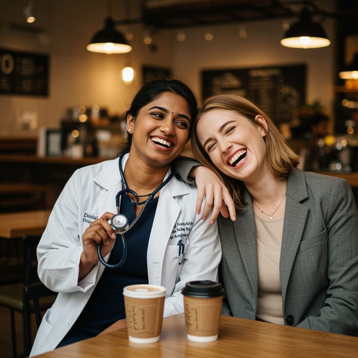 Besties: Doctor and Actuary Aesthetic Photo